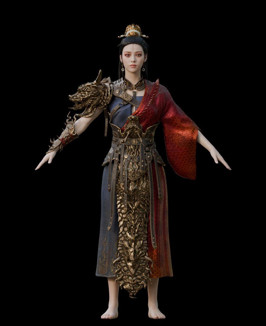 《黑神话:悟空》亢金星君高清3D造型首曝!与亢金龙共战场景惊艳