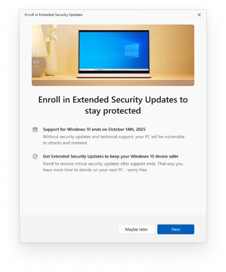 "Win10下月停止更新！付费升级方案公布"