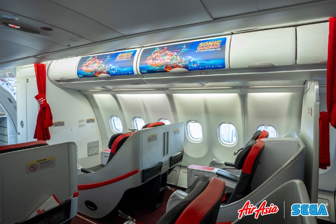 亚航“索尼克”主题飞机亮相!《索尼克赛车》涂装酷炫登场