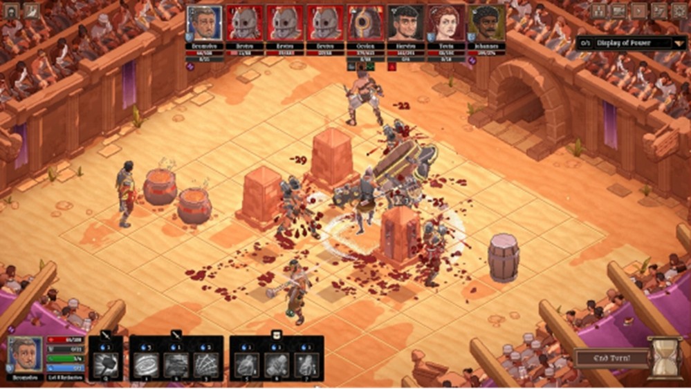 "硬核回合制肉鸽《角斗士血域》曝炫酷新动画!角斗士生死对决燃炸了"