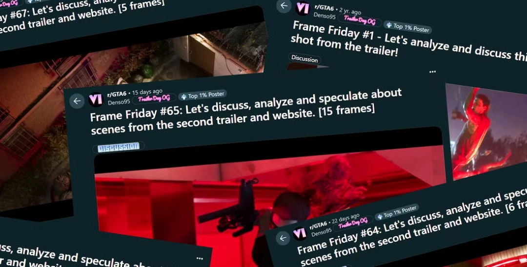 《GTA6》铁粉有多拼？67周逐帧分析预告片，这毅力绝了！