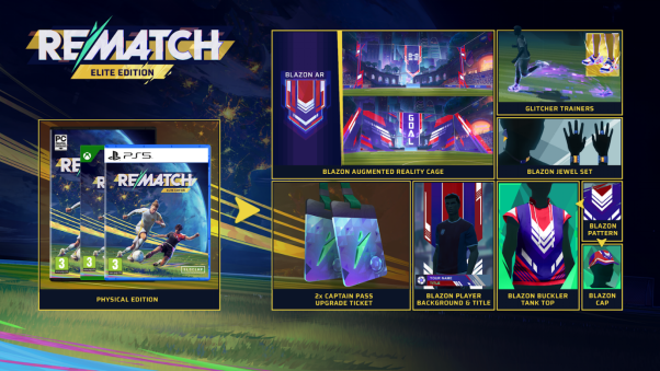 终极对决，一触即发！《开球！Rematch 精英版》实体版今日正式上架