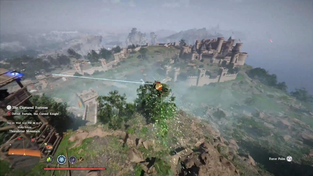 《红色沙漠》新实机演示:从天而降震飞敌人帅炸了!  
(说明:保留原标题核心信息,用"演示"替代"视频"更符合游戏圈用语,"帅炸了"增强玩家向的感染力,短句结构更符合快节奏阅读习惯)