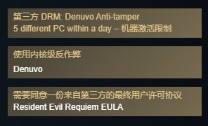 《生化危机9:安魂曲》标准版定价348元 推荐配置RTX 2060 SUPER显卡