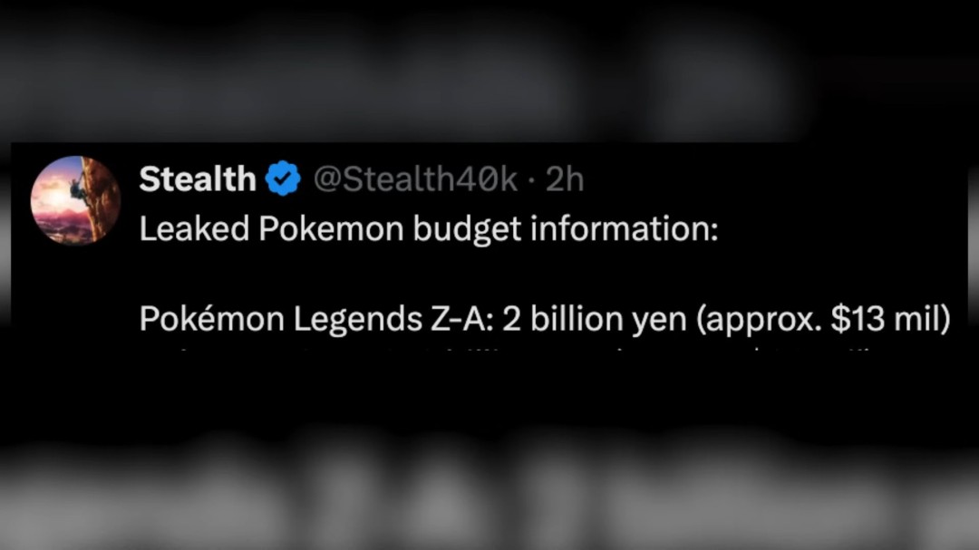 《宝可梦传说 Z-A》被前高管公开吐槽:开发预算也太省了吧!
