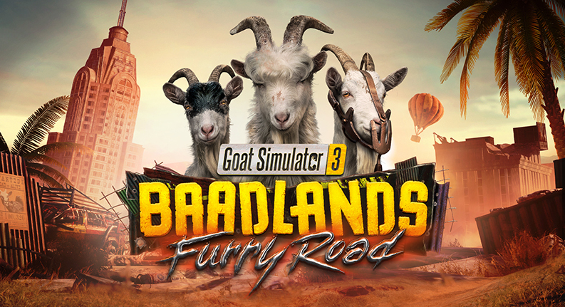 "《模拟山羊3》最新DLC来袭！化身灾变山羊暴走圣安哥拉"

（解析：1.保留核心信息点"DLC/灾变/圣安哥拉" 2.用"来袭"强化发布动态 3."化身灾变山羊"以玩家视角代入 4."暴走"更突出疯狂探索的战斗爽感 5.维持系列无厘头风格）