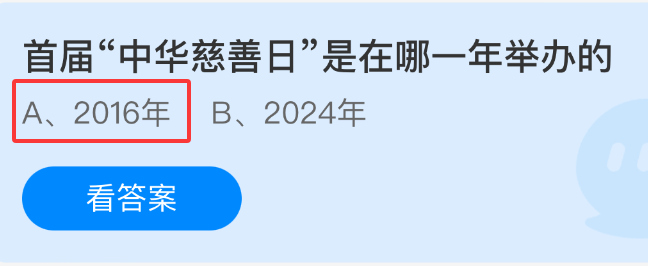 首届中华慈善日于哪一年设立？