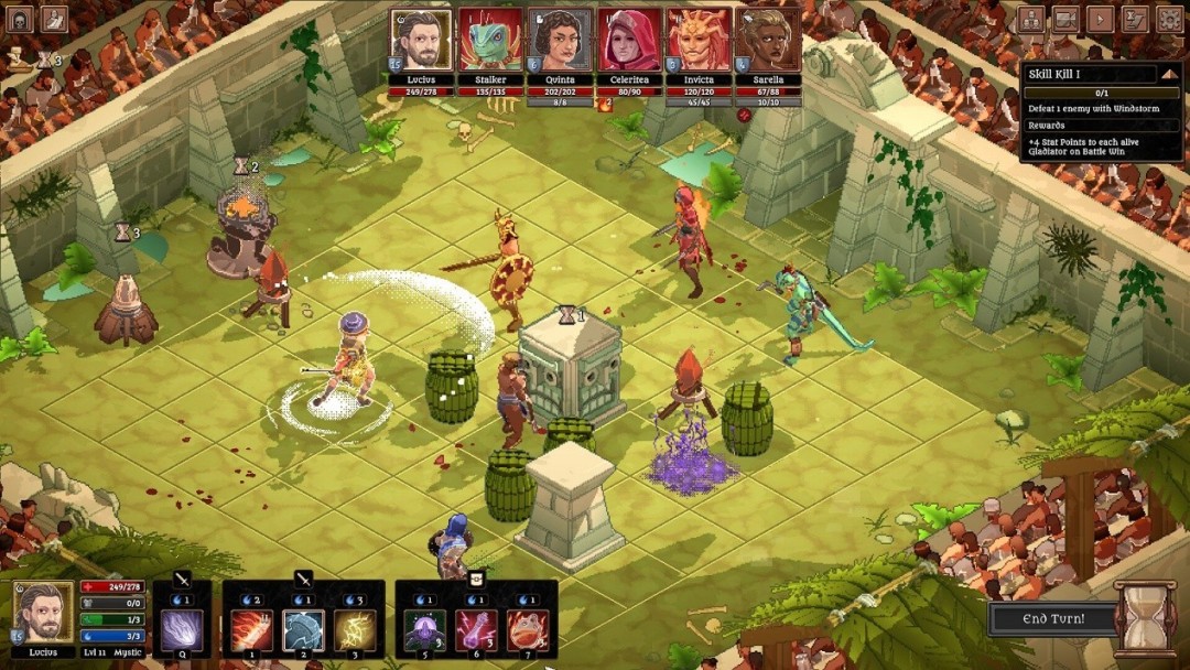 《角斗士血域》试玩版来了!像素风战棋新作加入新职业武器 11月5日EA开启