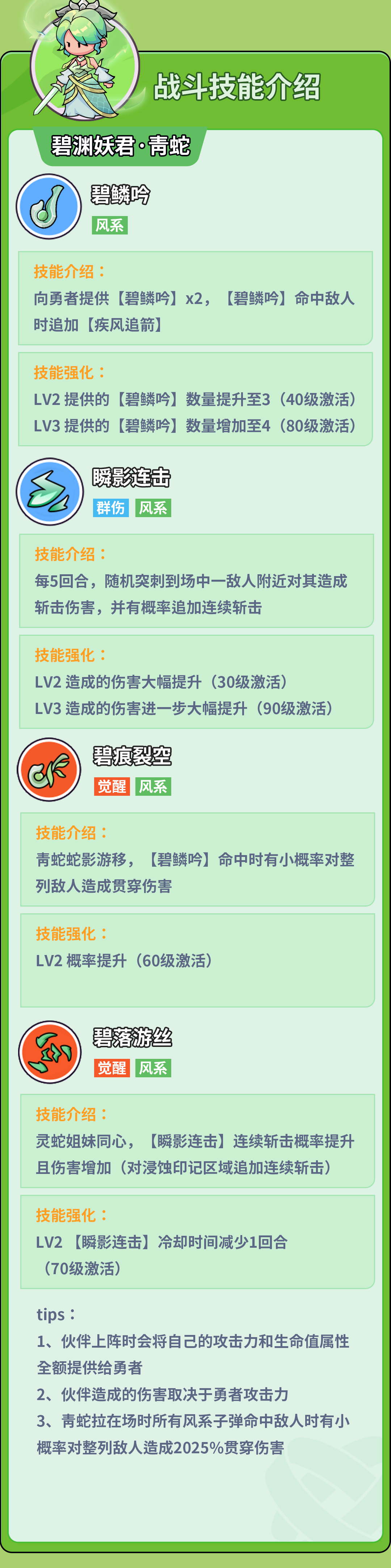 青蛇伙伴技能机制解析与实战运用技巧