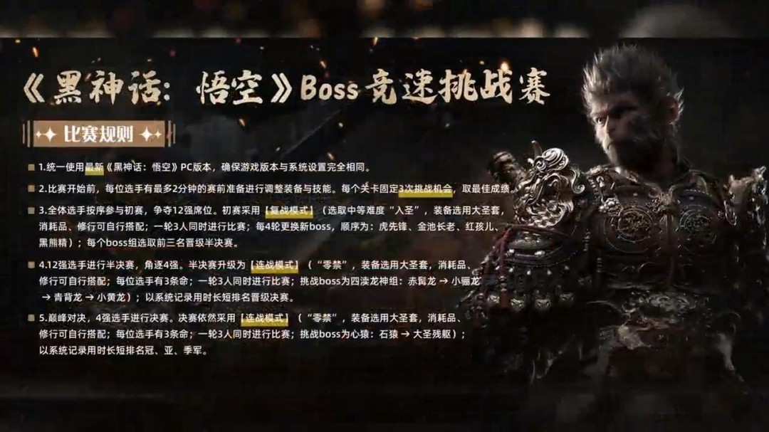 《黑神话:悟空》Boss竞速赛热血开战!谁能登顶最强天命人?免费参与,一较高下!