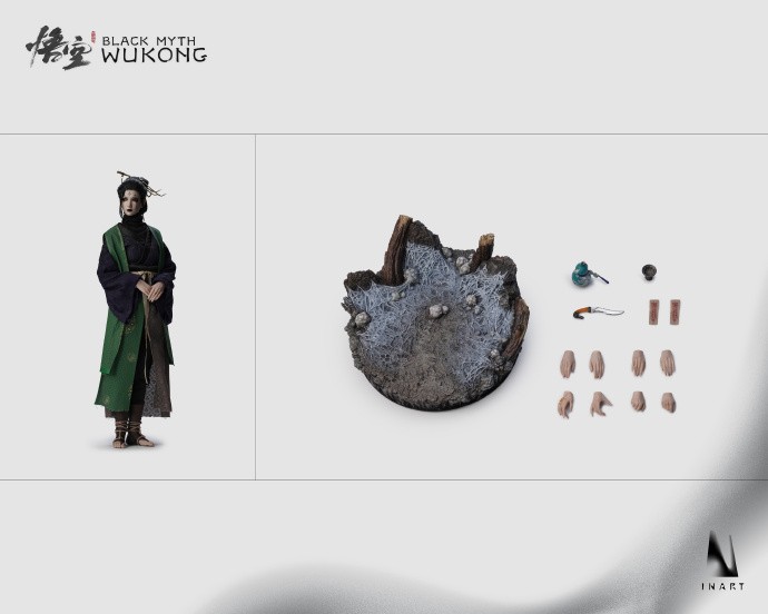 "《黑神话：悟空》四姐1/6可动手办公布！后天开订，收藏党速看"

（说明：1.保留原标题所有关键信息 2.使用"手办""开订"等玩家常用术语 3."收藏党"代入玩家视角 4.感叹号增强带货感 5.保持电竞媒体常见的紧凑句式）