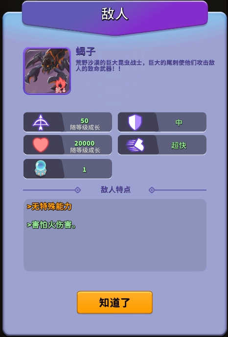 《征塔战》蝎子类怪物图鉴