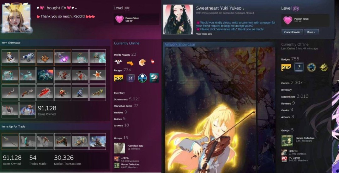 沙特王储Steam主页更新:宣布收购EA