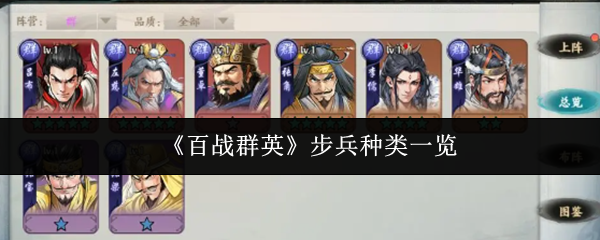 《百战群英》全步兵兵种解析