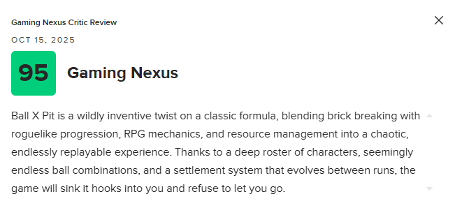 《球比伦战记》M站均分83:这款肉鸽打砖块,玩起来根本停不下来!