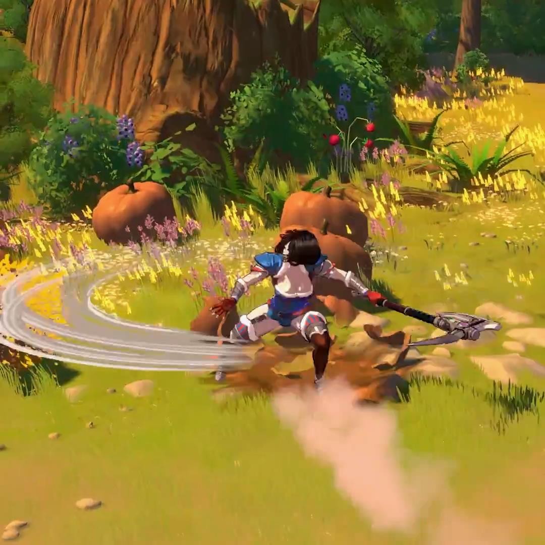 《剑与拖鞋》最新实机演示:火辣公主暴打南瓜怪  
(说明:1.保留原标题核心要素 2.用"实机演示"更符合玩家术语 3."火辣"比"性感"更具游戏圈传播性 4."暴打"强化动作爽感 5.保留反差萌的"南瓜"意象)