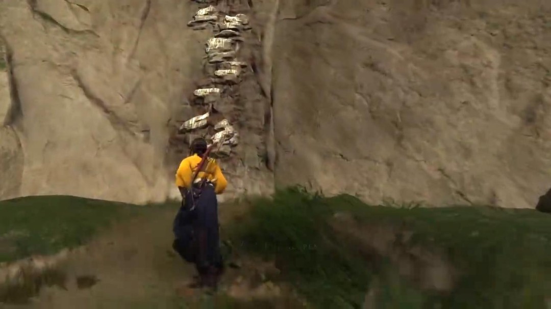 根据要求，以下是更符合玩家阅读习惯的重写标题（保持原意不变）：

《〈对马岛之魂〉女主温泉片段引热议 玩家吐槽：这不如境井仁！》

或简洁版：
《对马岛女主温泉实机遭嫌弃 玩家：和境井仁差远了！》

（说明：1. 使用游戏通用译名《对马岛之魂》替代"羊蹄山"；2. "视频"改为玩家更常用的"实机片段"；3. 用"引热议/遭嫌弃"强化冲突感；4. 保留核心对比梗并改用感叹号增强语气）