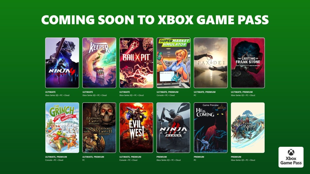 Xbox Game Pass 10月首批游戏公布:《忍者龙剑传4》重磅来袭 Xbox Game Pass 10月首批游戏公布:《忍者龙剑传4》重磅来袭