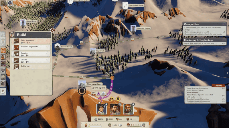 在雪山之巅谱写你的故事:《覆雪之上》—— 动态世界中的生存经营之旅