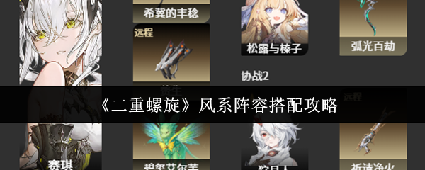 《二重螺旋》风属性队伍搭配指南