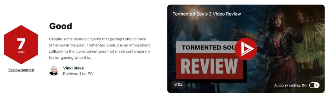 《受折磨的灵魂2》IGN 7分评测：沉浸感拉满的恐怖新作