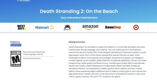 《死亡搁浅2》PC版评分页面移除引发玩家忧虑