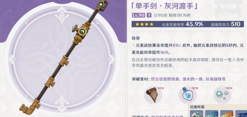 原神灰河渡手钓鱼材料位置