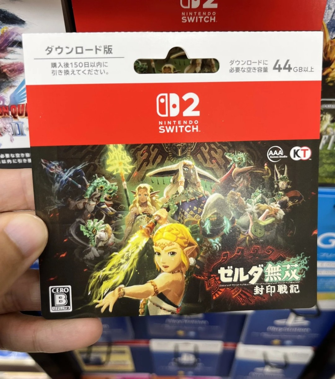 "44G容量曝光!《塞尔达无双:封印战纪》数字版下载卡情报公开"