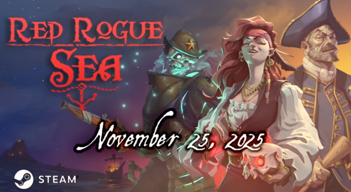 《赤海狂盗：卡牌远征》现已登陆Steam！融合Roguelike策略与热血海战，开启你的航海远征！